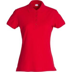 Clique Womens/Ladies Plain Polo Shirt / Red